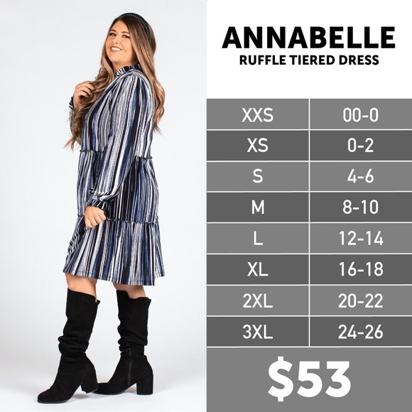 New!  Acid Wash Teal Annabelle Dress  Lularoe - Picture 2 of 2